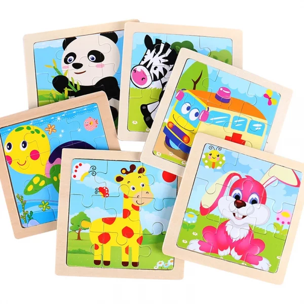 11cm/4.33in Kids Wooden Jigsaw Puzzle - Image 2