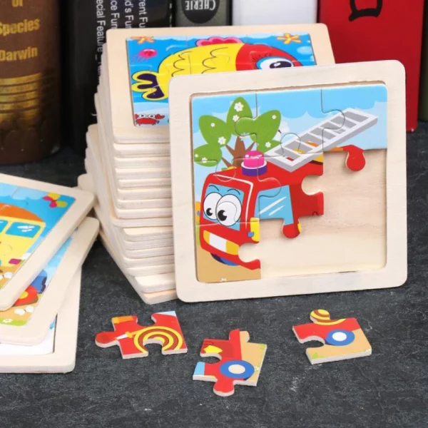 11cm/4.33in Kids Wooden Jigsaw Puzzle - Image 3