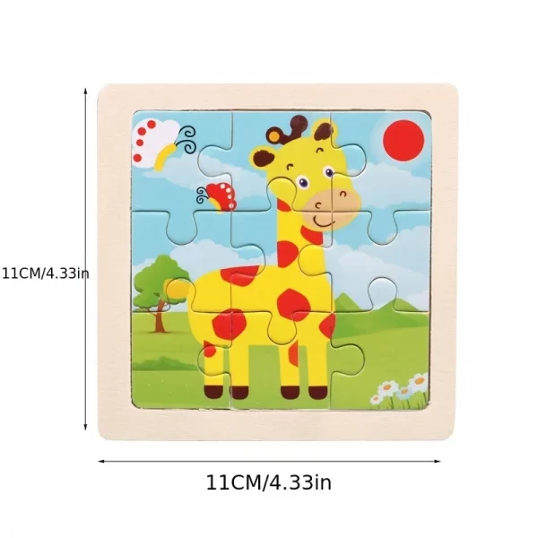 11cm/4.33in Kids Wooden Jigsaw Puzzle - Image 4