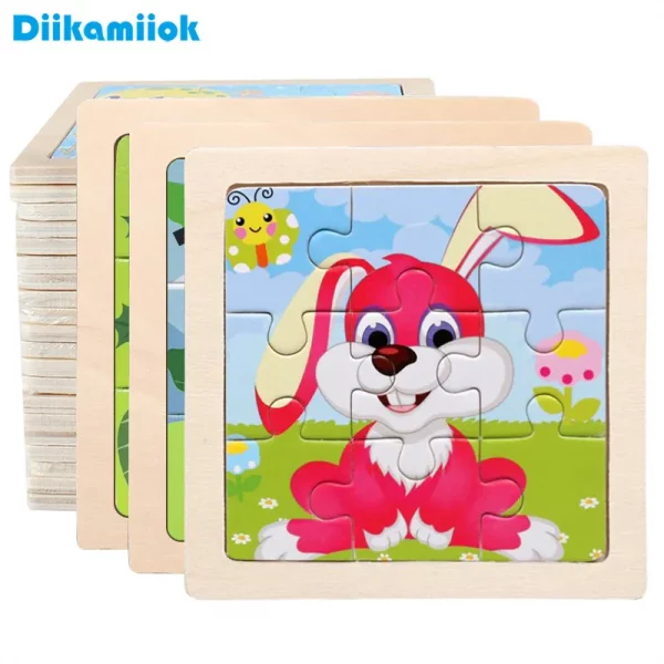 11cm/4.33in Kids Wooden Jigsaw Puzzle