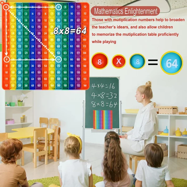 12x12 Multiplication Game Pop Toy - Image 3