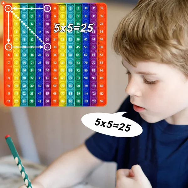 12x12 Multiplication Game Pop Toy - Image 4