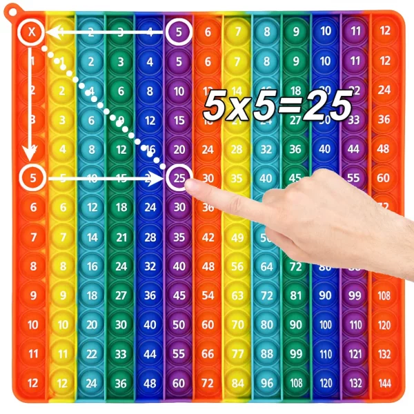 12x12 Multiplication Game Pop Toy