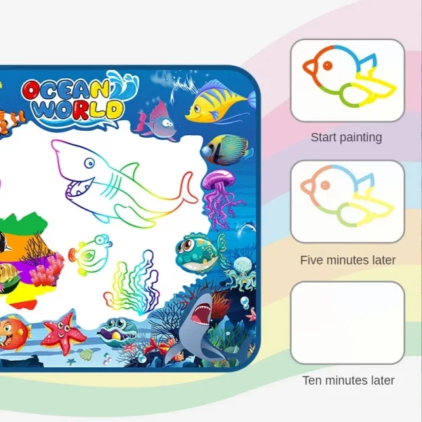 2023 New Arrivals Magic Water Drawing Mat with Fluorescent Pens - Image 6