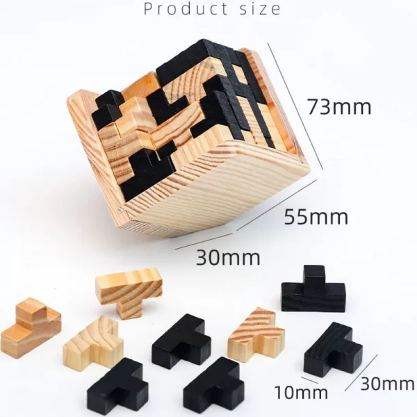 3D Cube Puzzle Luban Interlocking - Image 5