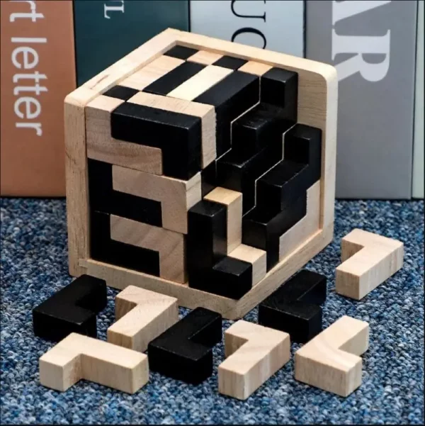 3D Cube Puzzle Luban Interlocking - Image 6