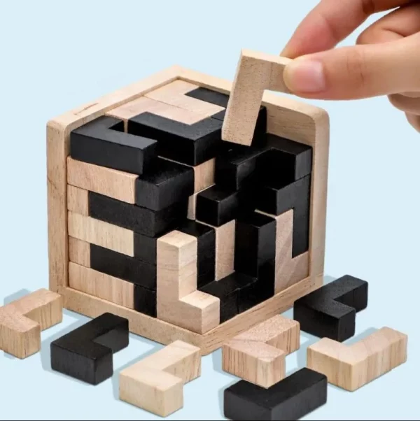 3D Cube Puzzle Luban Interlocking