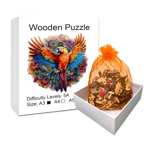 Beautiful Hummingbird Wooden Puzzle - Image 5