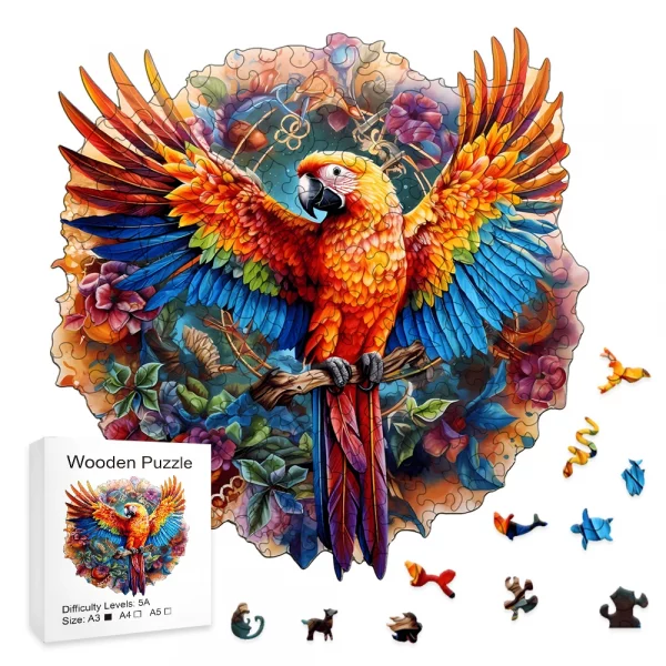 Beautiful Hummingbird Wooden Puzzle