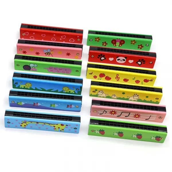 Children Wooden Harmonica Musical Instrument - Image 2