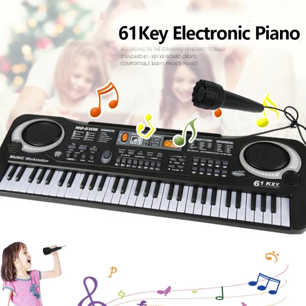 Kids Electronic Piano Keyboard 61 Keys - Image 6