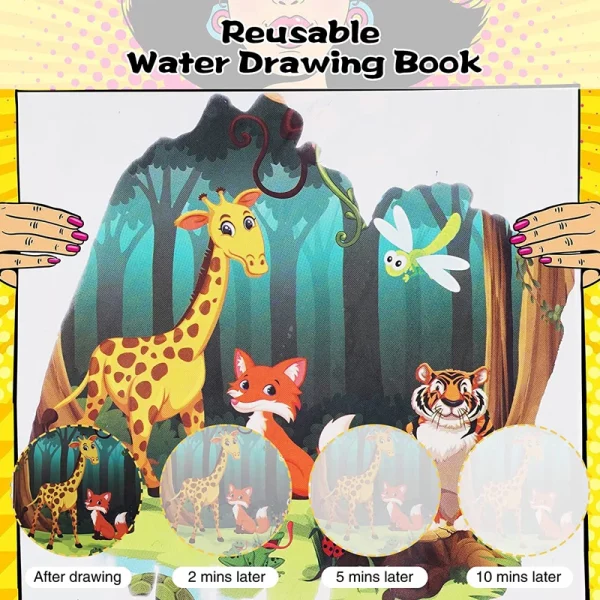 Montessori Toys Magic Water Drawing Book - Image 3