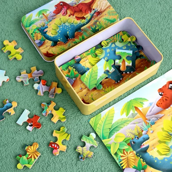 New Children 60 Pieces Wooden Puzzle Kids - Image 5